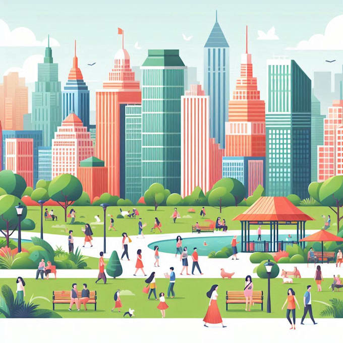 design an flat vector illustration