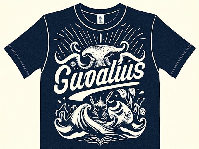 create linocut t shirt design for brands