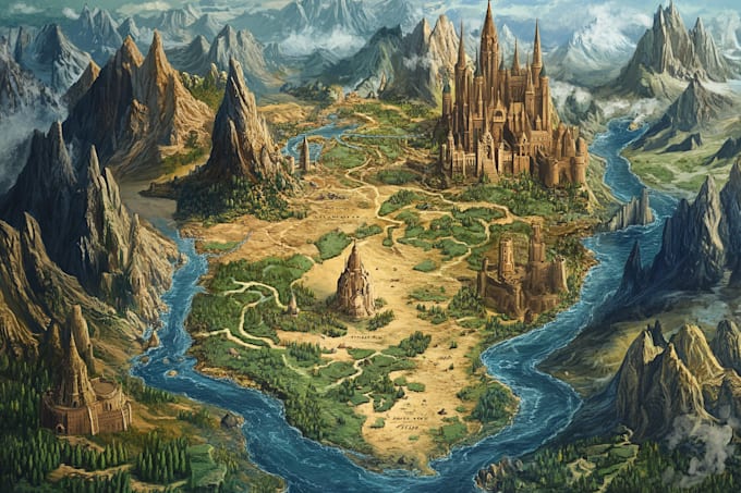 draw a custom map for fantasy