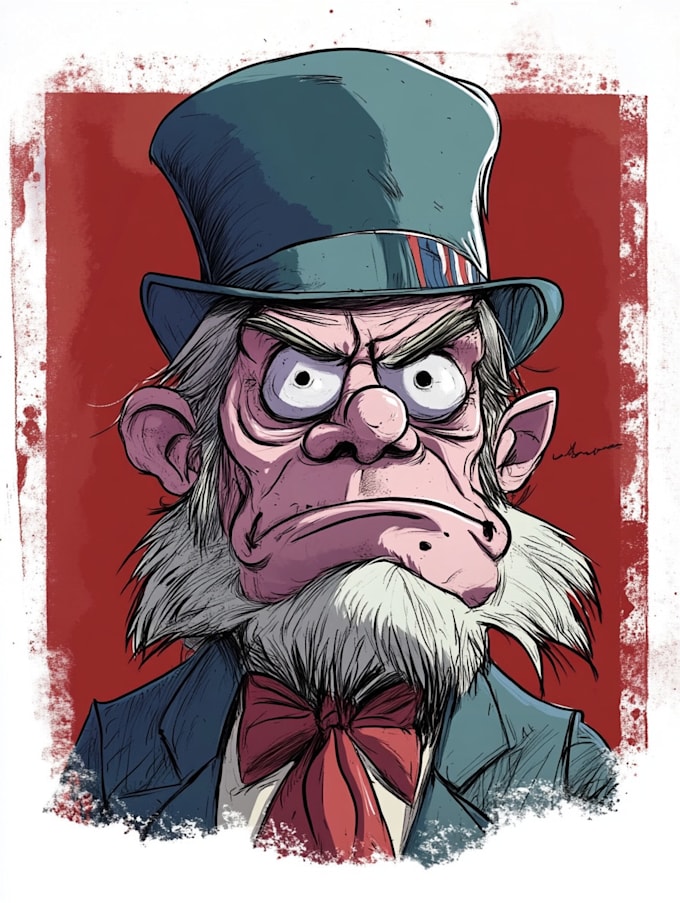 draw political cartoons illustrations