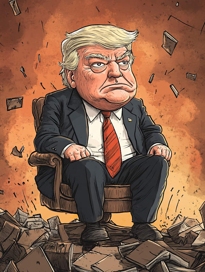 draw a custom political cartoon for