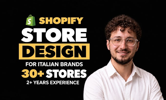 design a professional shopify online store tailored to your italian brand