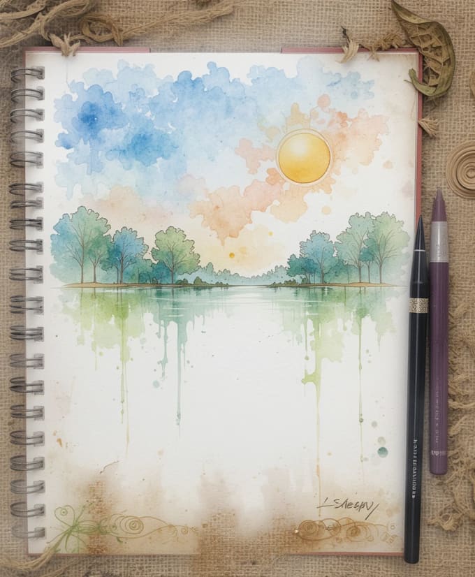 paint watercolor illustration and watercolor art