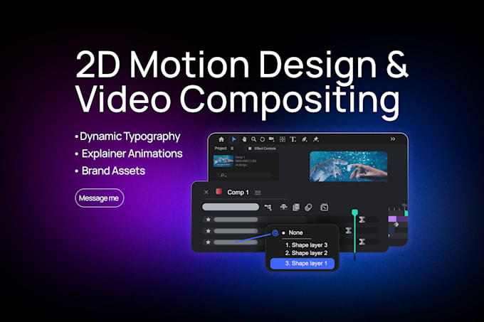 make a 2d product, saas, service, b2b explainer,  video