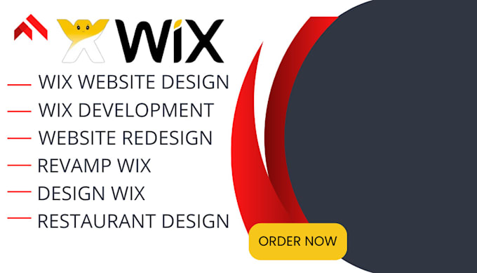 build wix website design wix website development redesign wix restaurant site