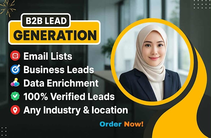 provide b2b lead generation business leads data enrichment email lists