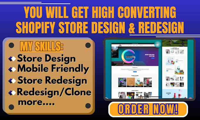 Design shopify store, redesign shopify website, build dropshipping ...