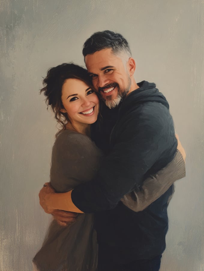 draw couple portrait illustration