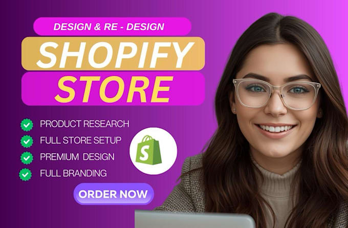 Design,redesign and build custom dropshipping shopify store ecommerce ...