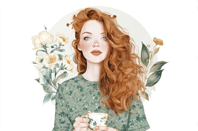 do watercolor style architectural or interior illustration