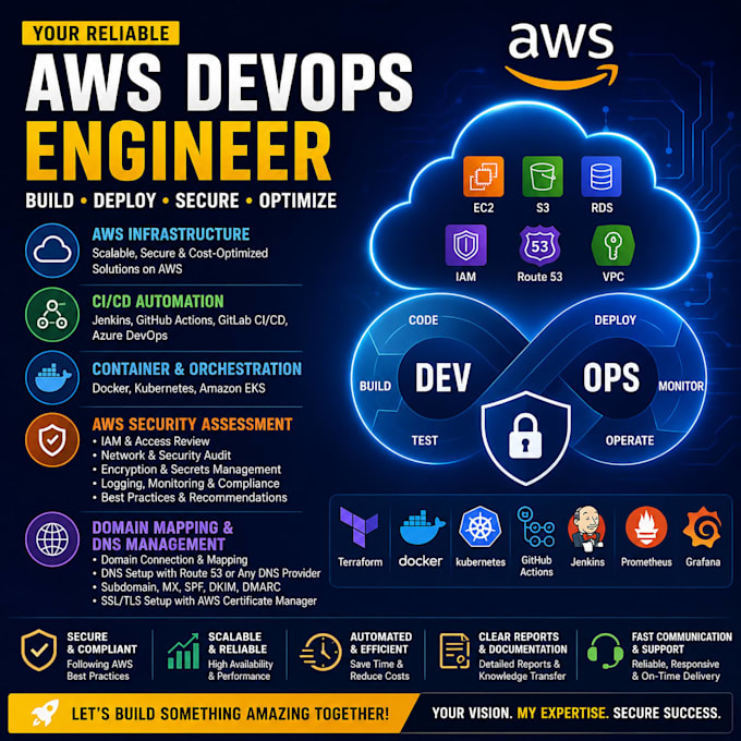 setup AWS cloud infrastructure cicd and devops automation