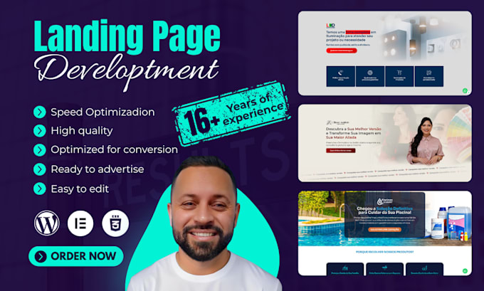 develop a conversion optimized landing page