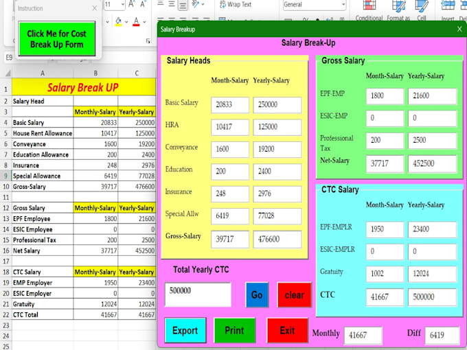 develop advance dynamic excel vba spreadsheet software for excel and word, form