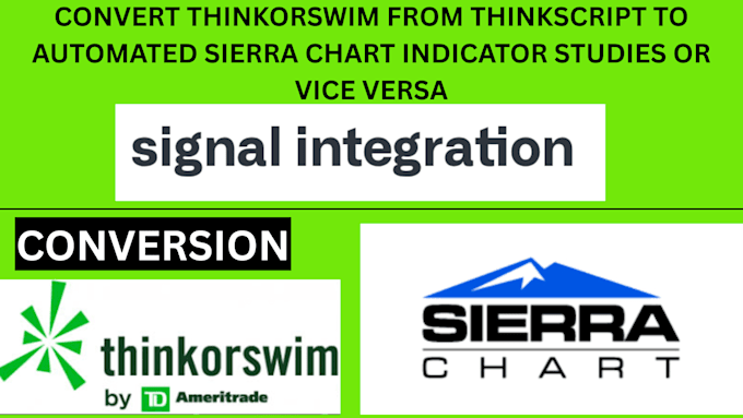 convert thinkorswim from thinkscript to automated sierra chart indicator studies