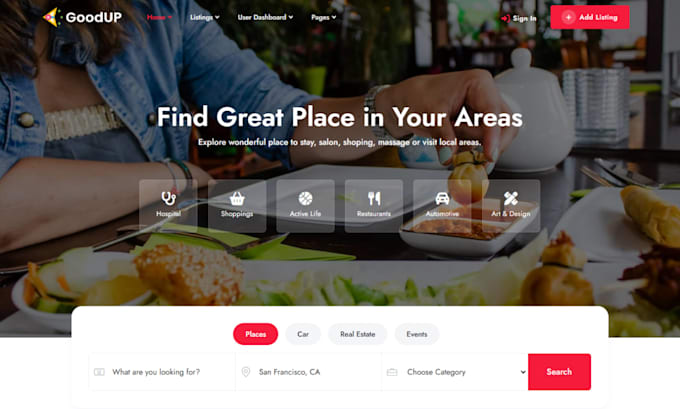 design geo directory website business directory hivepress listing pro website