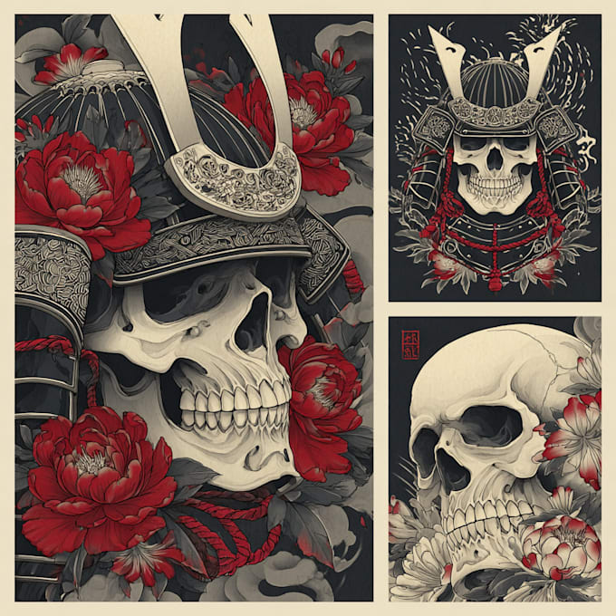 draw japanese traditional tattoo design