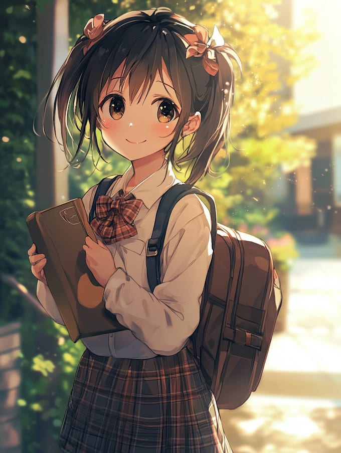 do a anime art or yourself as an anime character