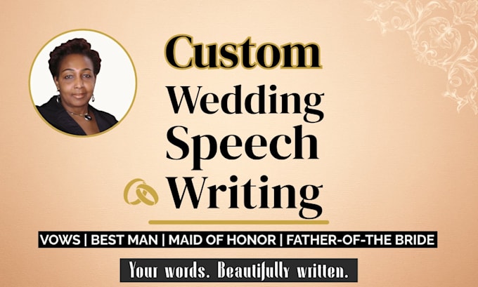 write your wedding vows, toasts, and speeches