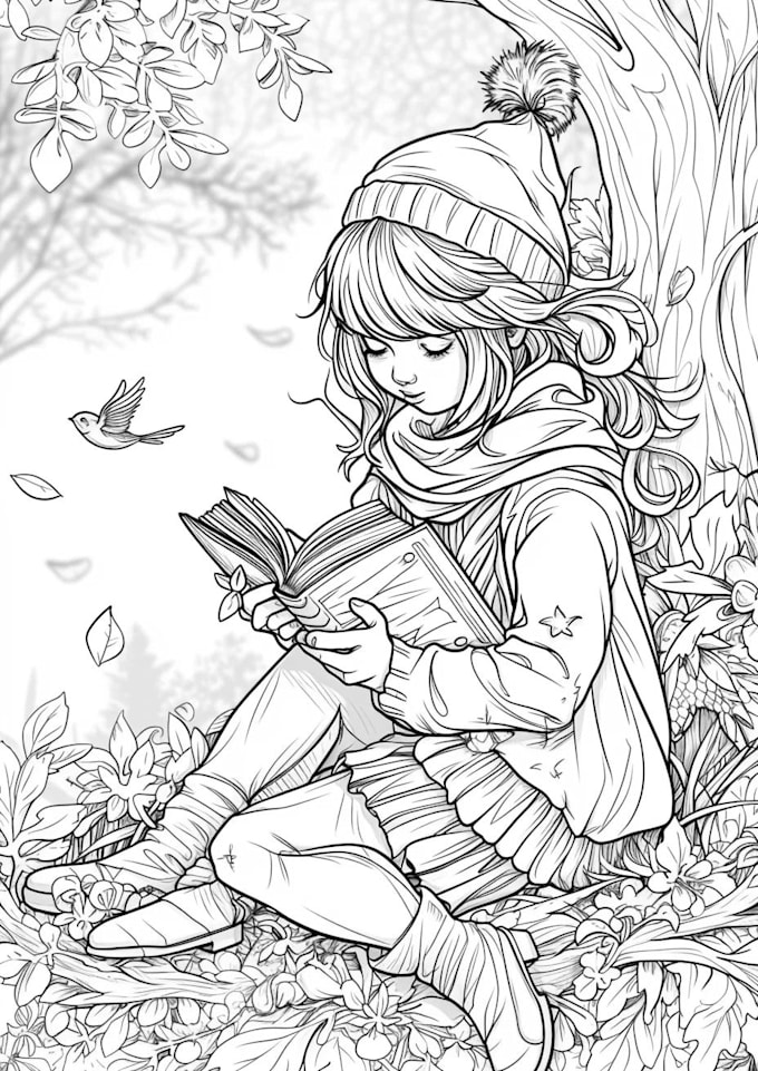 create amazing colouring book pages