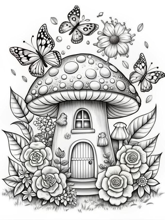 draw cute bold and easy coloring book pages