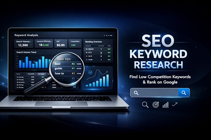 do SEO keyword research for easy search on google top one