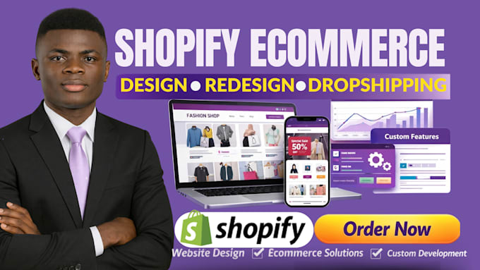 build shopify dropshipping store website development as shopify expert