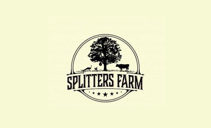 design iconic hipster vintage logo for a rural cattle farm