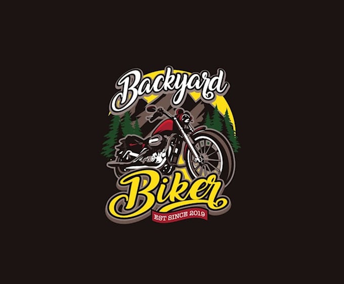 create attractive and imagination biker logo design