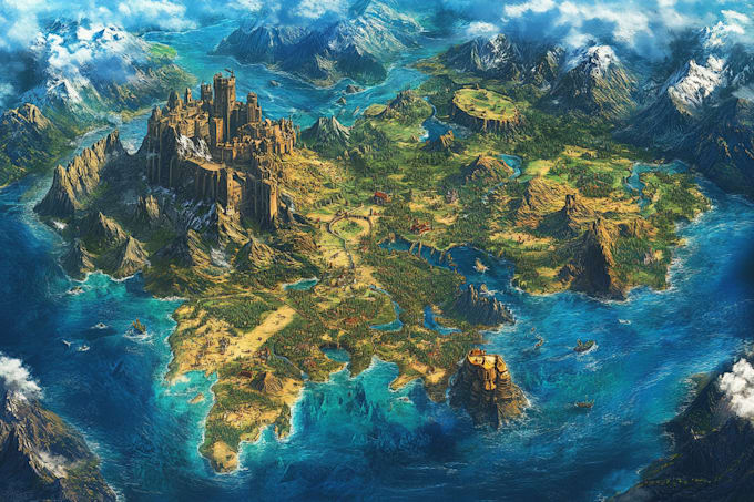 draw your fantasy novel or dnd map