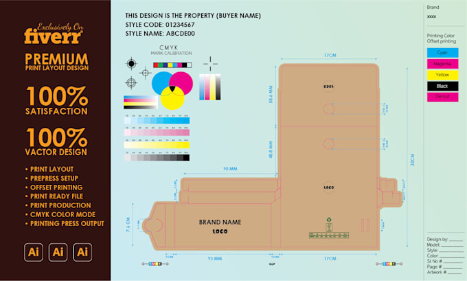 create print ready files for offset and digital printing press