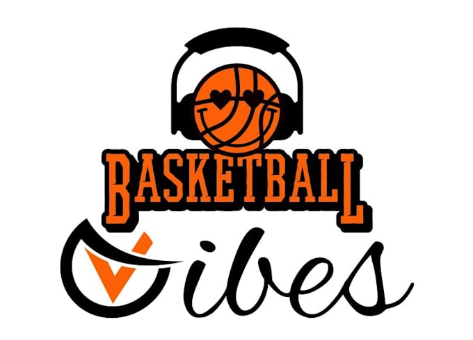 make basketball logo with flames and energy