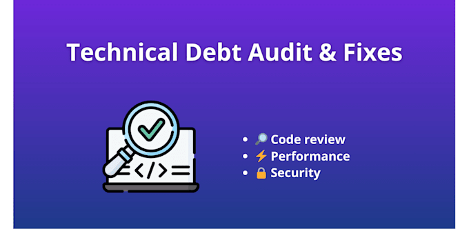 audit and fix technical debt in your web application