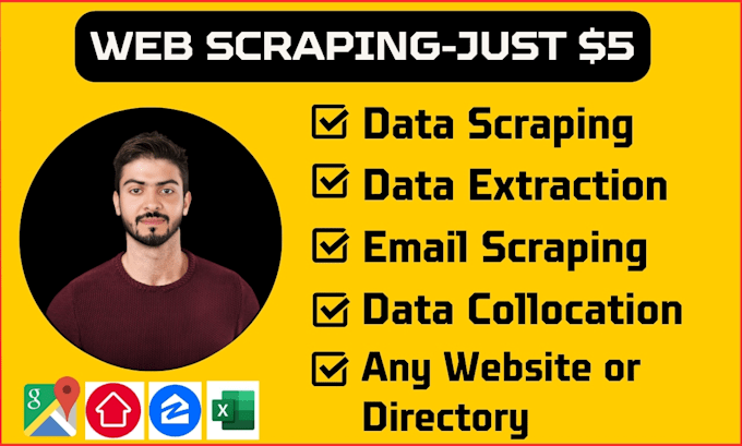 do data mining, web scraping, data extraction, data entry and data collection