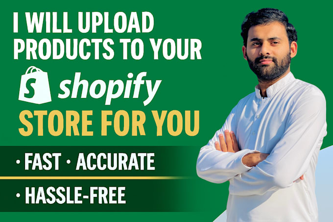 upload products to your shopify store for you