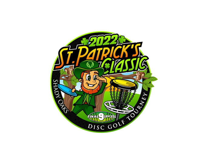create attractive and imagination leprechaun disc golf logo design