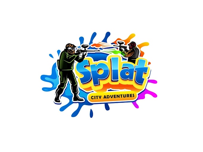 create high quality and beautiful paint ball logo dsign