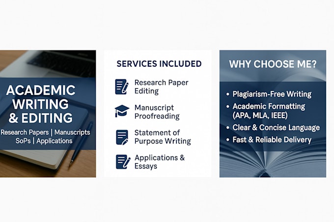 write and edit academic documents, sops, and short applications