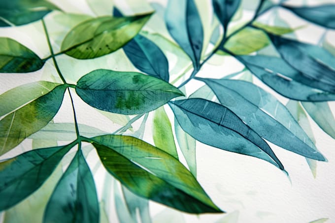 create a botanical watercolor illustration