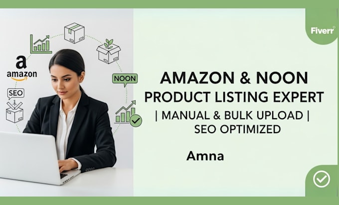 create and optimize amazon and noon product listings