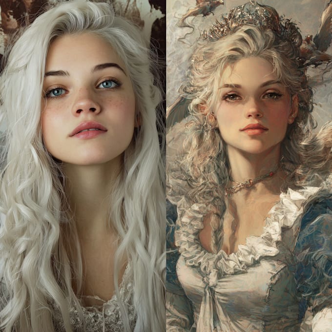 do realistic or fantasy portrait