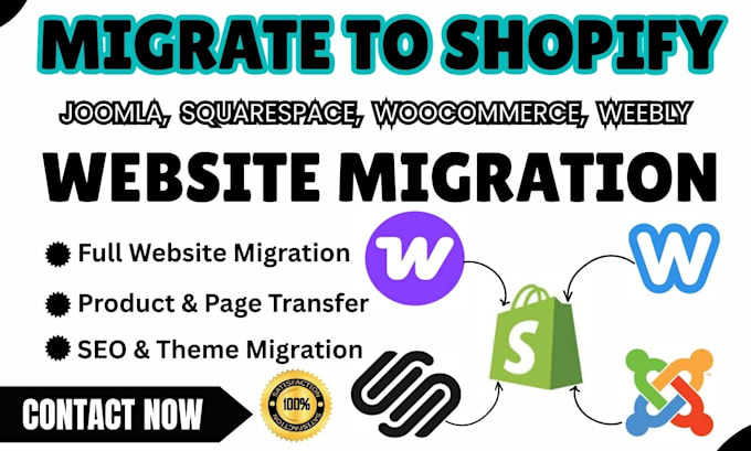 clone website migrate joomla squarespace woocomerce weebly to shopify migration