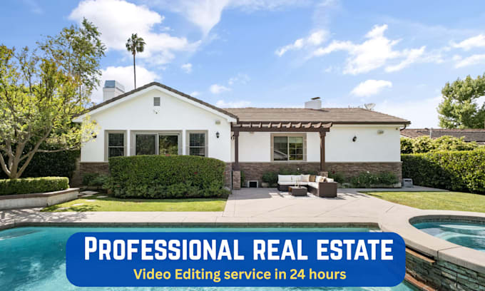 professional real estate video editing within 24 hours