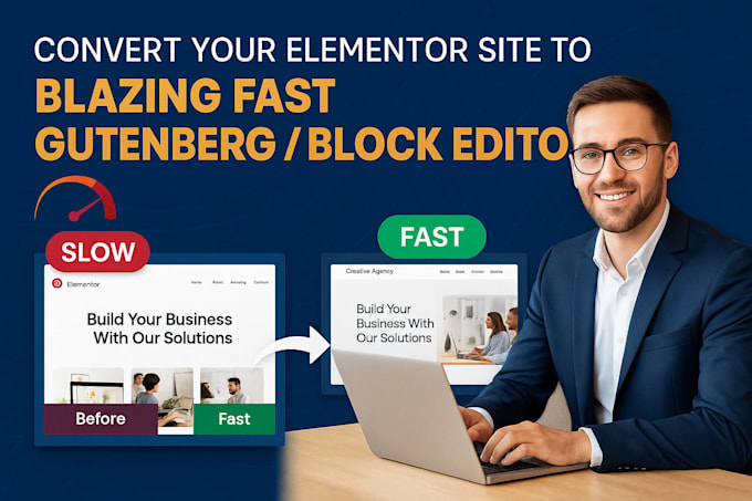 your elementor website to wordpress block editor gutenberg
