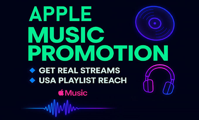 do apple music promotion, playlists, streams, monthly listeners