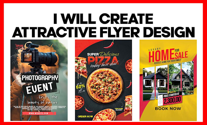 design attractive flyers, posters with using photoshop