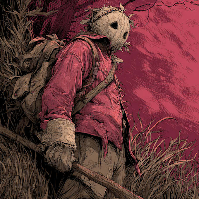 do horror character art, ghost character concept art