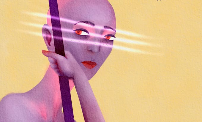 create custom editorial digital paintings no ai