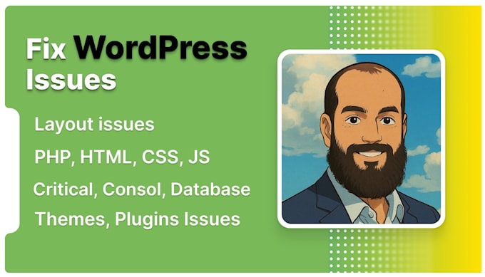 wordpress errors, bugs, or issues and repair elementor, divi