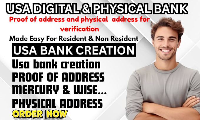 create USA bank creation llc registration us bank account wise mercury USA bank