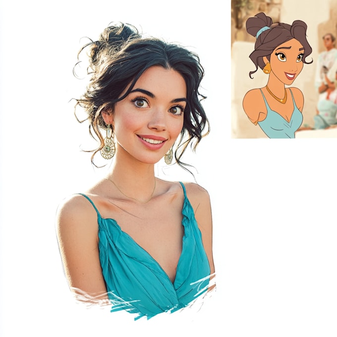 paint your portrait in disney style